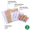 9 Pack Christmas Gift Bags Assorted Sizes With Tissue paper (3 Large 13", 3 Medium 9", 3 Small 6",Brown)